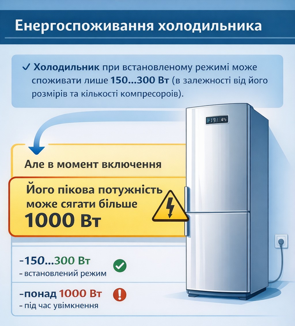 Енергоспоживання холодильника